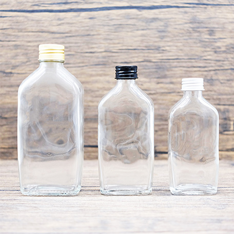 Flat Glass Coffee Bottle