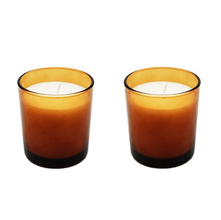 Amber Color Candle Jars