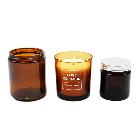 Amber Color Candle Jars