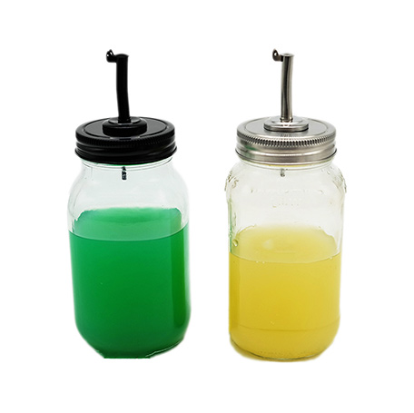 Glass Mason Jar Oil Dispenser