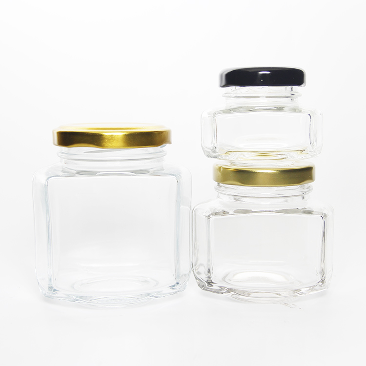 Customized Shape 106ml 212ml 314ml Honey Juice Glass Storage Jar with Deep  Metal Lid - China Glass Jar, Round Glass Jar