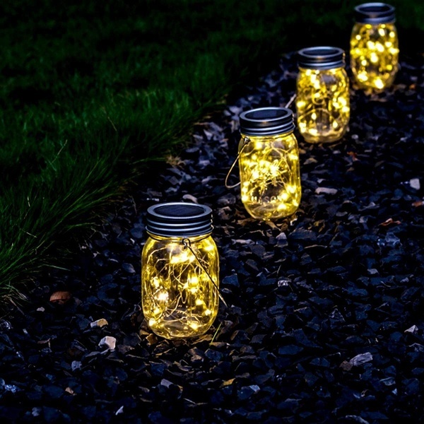 Regular Clear GLass Mason Jar with LED Lights