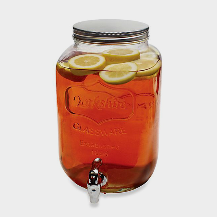 4L 5L 8L Large Glass Mason Jar with Screw Lid and Pour Spout