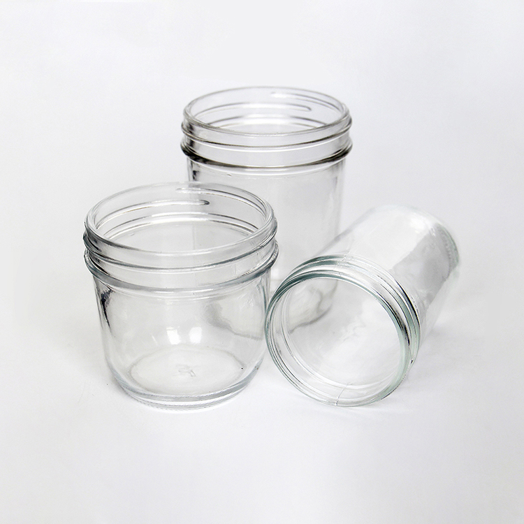 Clear Glass Mason Jar with 86MM Metal Lid