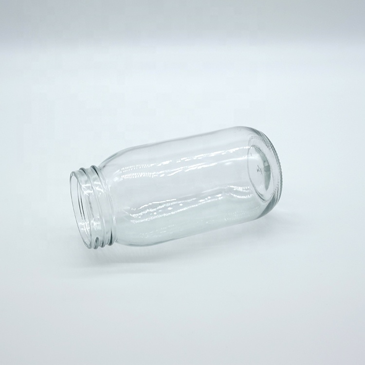 Clear Glass Round Mason Jar with 70MM Metal Lid