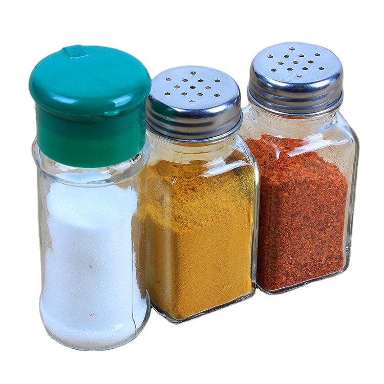 Spice Glass Bottle with Shaker Lid in Kitchen