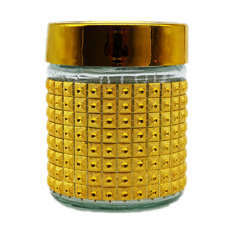 Middle East Style 3g 5g 50g 100g Saffron Jar With Golden Window Lid