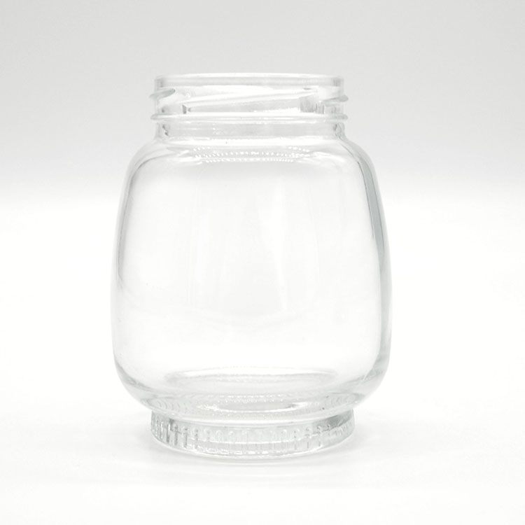 Lotus Base Glass Jar with Lid for Bird Nest