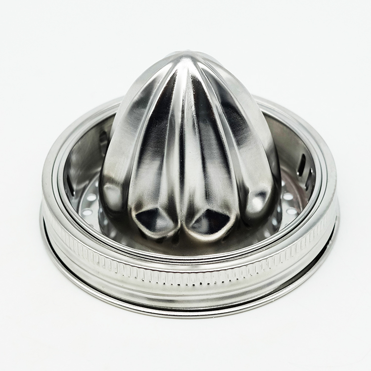 Wide Mouth Stainless Steel Juicer Lid For Mason Jars