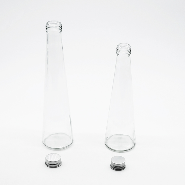 250ml 330ml Glass Connical Flask For Juice Beverage