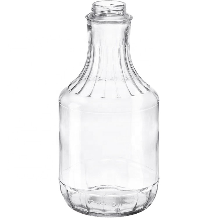 Glassic Clear Glass BBQ Bottle with Screw Cap