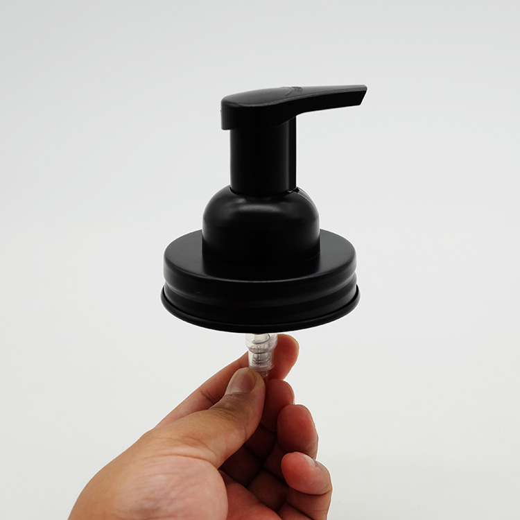 Mason Jar Foaming Soap Dispenser Rustproof Stainless Steel Lid/BPA Free Foam Pump