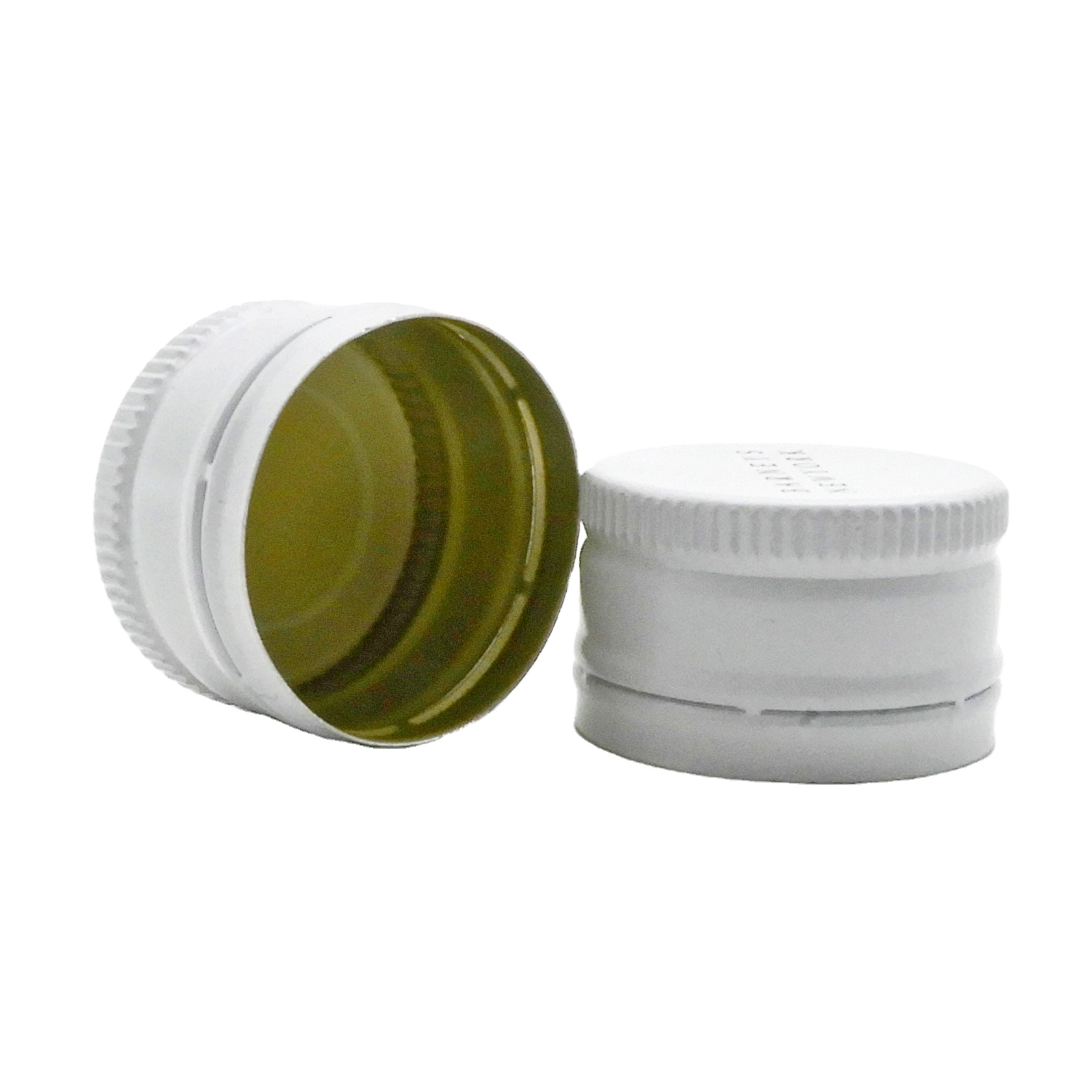 28mm Ropp Lid Cover Aluminum Screw Cap For Soft Drinks Glass Bottle