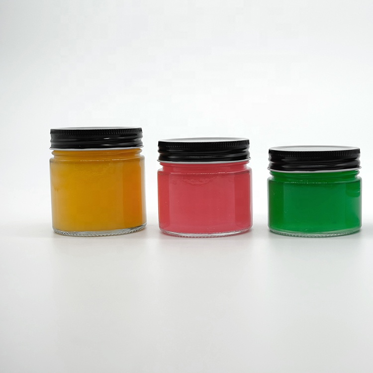 70mm Wide Mouth Glass Clear Jar with Metal Lid