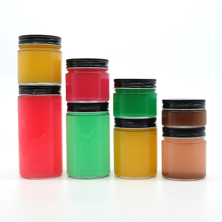 70mm Wide Mouth Glass Clear Jar with Metal Lid