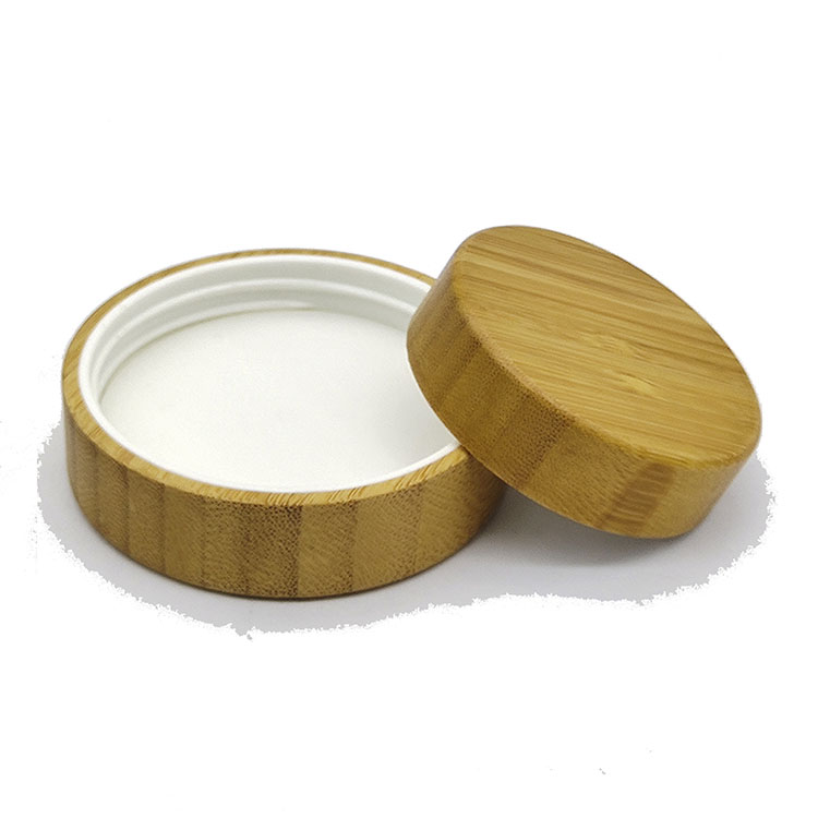 Round Neck Screw Cap Wooden Lids for Candle Jars For Cosmetic Kitchen Storage