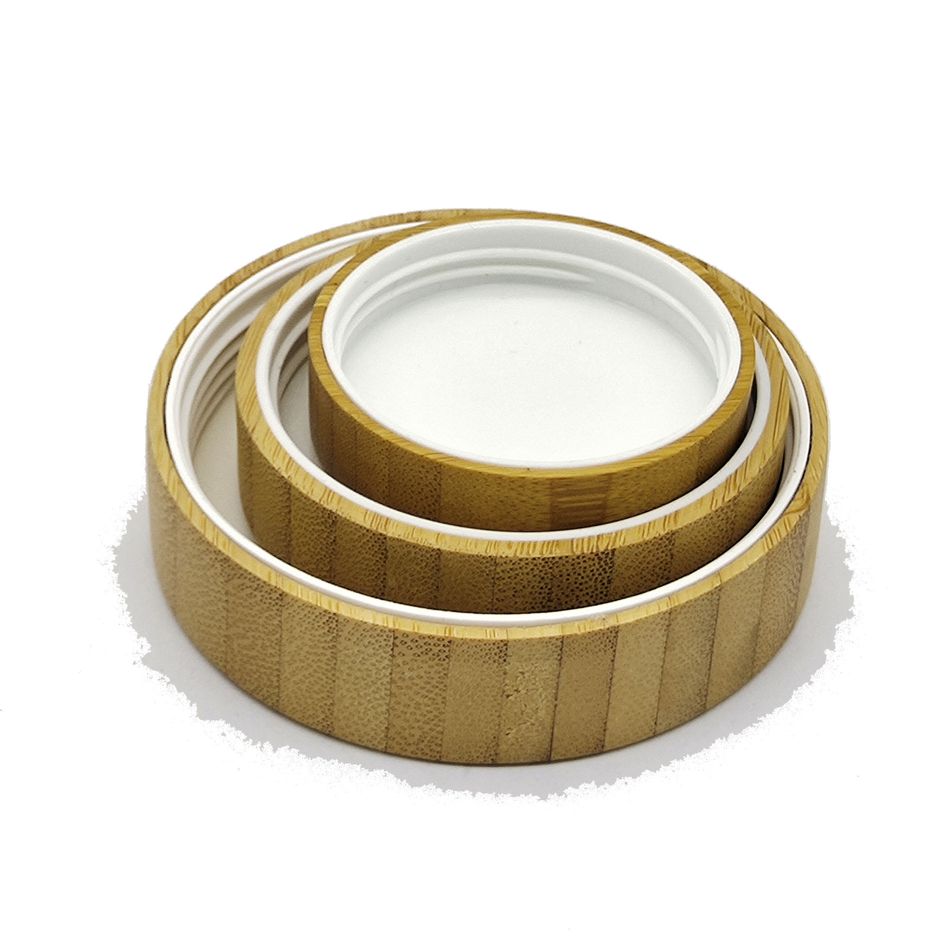 Round Neck Screw Cap Wooden Lids for Candle Jars For Cosmetic Kitchen Storage