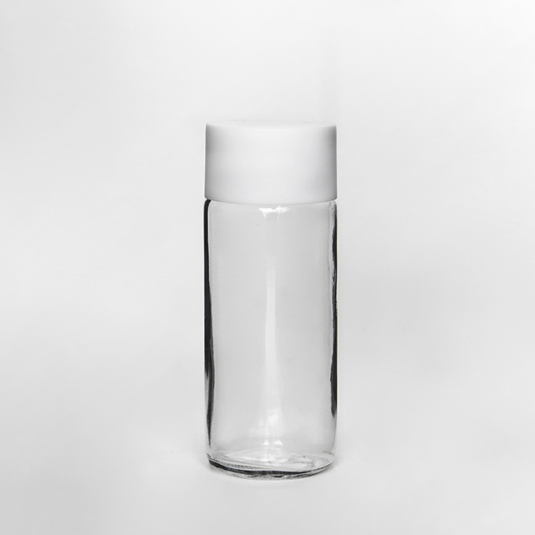 Wholesale Glass Voss Bottle 250ml 300ml 350ml 400ml 800ml Glass Water Bottle Round Tall Water Bottle Glass With Plastic Lid